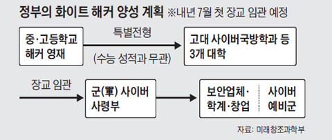 정부의 화이트 해커 양성 계획 표