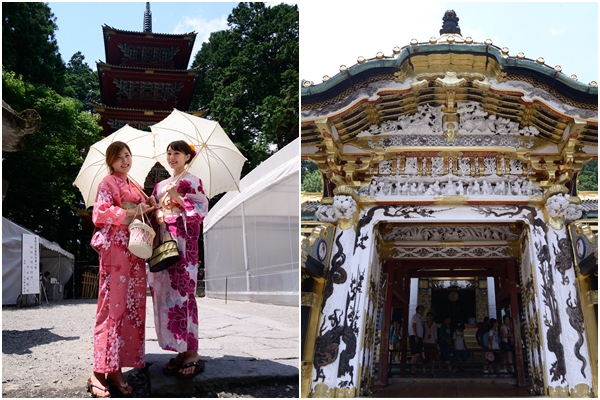 '토슈구(東照宮)'에서는 과거 일본의 화려함과 웅장함을 동시에 느낄 수 있다.