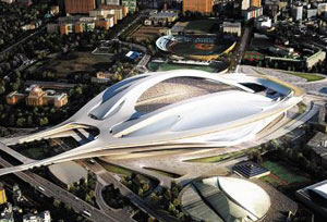 2020년 도쿄올림픽 주경기장 조감도.