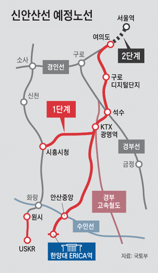 신안산선 복선 전철 2023년 들어서… 여의도서 학교까지 30분 만에 도착