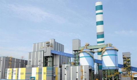 GS그룹의 민간 발전사인 GS EPS가 충남 당진 부곡산업단지에 세운 105메가와트(㎿)급 바이오매스 발전소 모습.