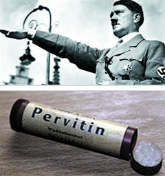 필로폰 등 마약을 상습 복용했던 것으로 알려진 아돌프 히틀러와 2차 대전 당시 독일군의 ‘비밀 병기’였던 마약 퍼비틴 사진