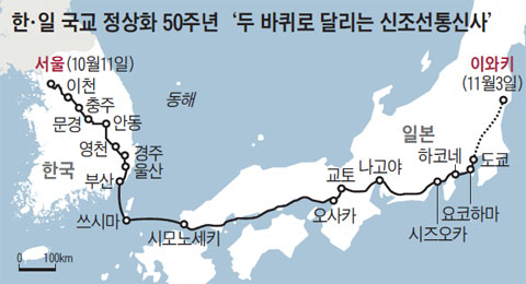 한·일 국교 정상화 50주년 '두 바퀴로 달리는 신조선통신사'