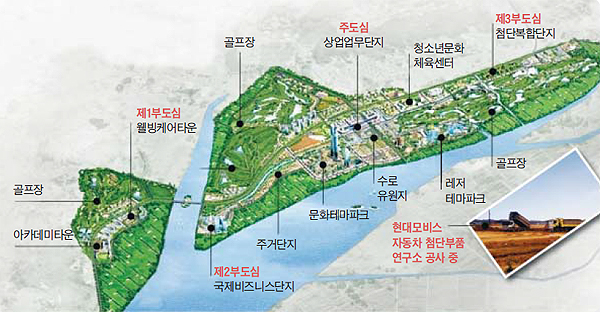 서산간척지 B지구에 들어서는 태안기업도시 조감도.