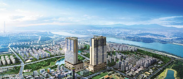 상권과 역세권을 동시에 갖춘 브랜드 상가로 투자자들의 눈길을 끌고 있는 ‘미사 푸르지오 시티’.