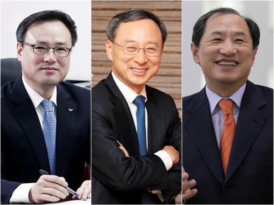 (왼쪽부터)장동현 SK텔레콤 사장, 황창규 KT 회장, 이상철 LG유플러스 고문 / 각사 제공