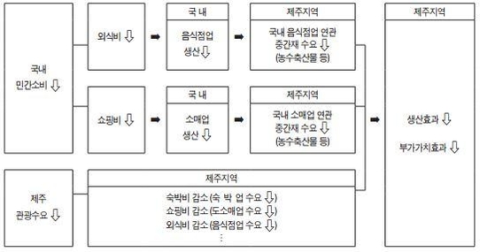 메르스 사태에 따른 제주지역 경제적 영향 분석 과정 /제주발전연구원 제공