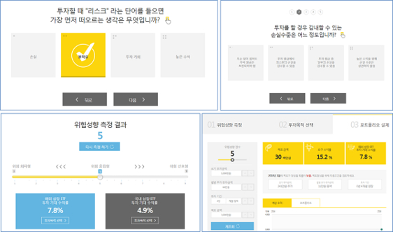 쿼터백투자자문은 로보어드바이저 체험판 형식으로 투자포트폴리오를 제공하고 있다. / 쿼터백투자자문 홈페이지