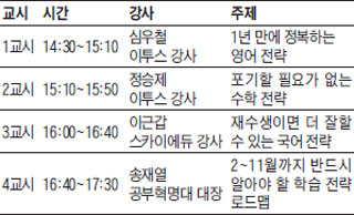 [알립니다] 대입 재도전하는 수험생·학부모 위한 ‘2017 재수 성공 공부법 특강’ 무료 개최