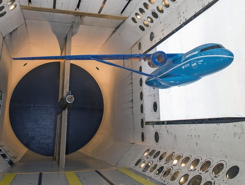  소닉 붐 현상을 해결하기 위한 ‘공기 터널’ 실험 장치./NASA 제공