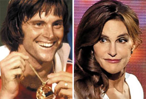 브루스 제너(왼쪽)는 1976년 올림픽 10종 경기에 출전해 금메달을 땄다. 작년 여성(오른쪽)으로 성전환을 하고 이름을 케이틀린 제너로 바꿨다.