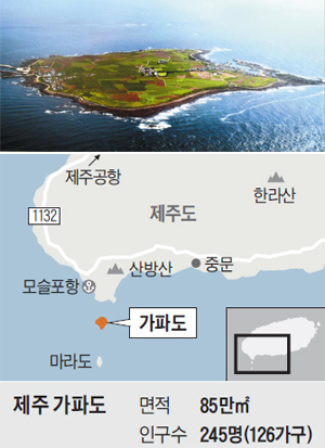 가파도 위치 지도