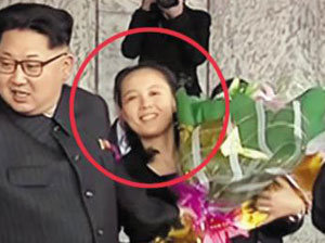 김정은 북한 노동당 위원장과 여동생 김여정(원안).