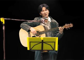 가수 고(故) 김광석의 홀로그램 영상. 10일부터 시작되는 대구 상설공연에 사용될 예정이다. 