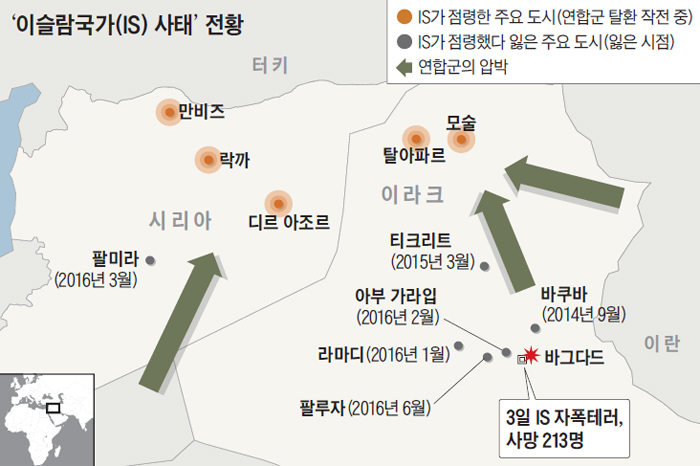 IS 사태 전황 그래픽