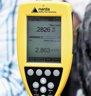 14일 수도권의 한 공군기지에서 패트리엇 PAC-2 미사일 바로 앞 40m 지점에서 전력 밀도를 측정해보니 1㎡당 최고치가 0.2826와트(W)로 인체 허용 기준치의 약 2.8%에 그친 것으로 나왔다.