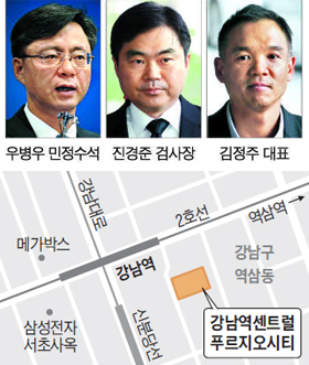 강남역 센트럴푸르지오시티 위치 지도