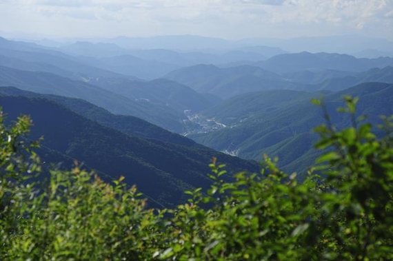 함백산 쪽에서 바라본 풍경