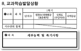 교과 선생님이 써주는 '세부능력 및 특기사항', 대학들 