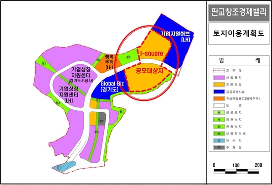 아이스퀘어 토지이용계획도. /LH 제공