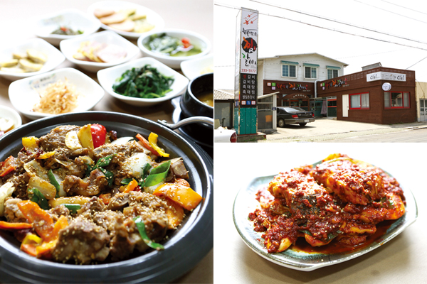 짭조름한 간장 찜갈비와 매콤한 양념 맛이 일품인 메로찜