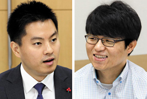 30·40대 젊은 나이에 아너 소사이어티 회원(1억원 이상 기부자 모임)이 된 안동훈(35·왼쪽)‘ 디오피스’대표와 어대훈(45) 박문각남부고시학원 강사.