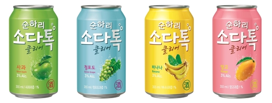 롯데주류의 탄산주 순하리 소다톡. /사진=롯데주류 제공