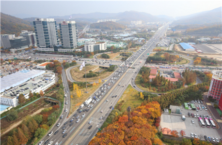  경부간선도로 항공사진. /서초구 제공