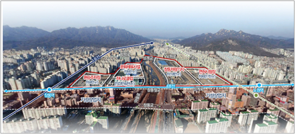  창동·상계 일대 도시재생활성화지역. /서울시 제공