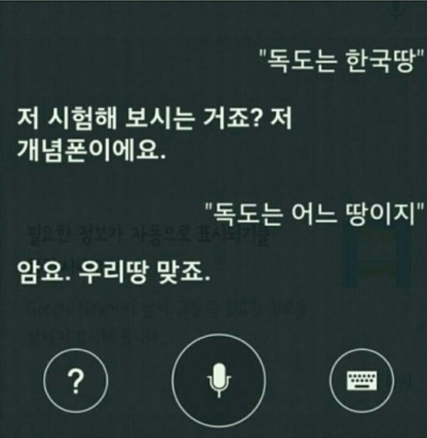 국내 시판 스마트폰 인공지능에게 독도는 누구땅? 물어보니 - 조선일보 > 사회 > 사회 일반 국내 시판 스마트폰 인공지능에게 독도는 누구땅?... 