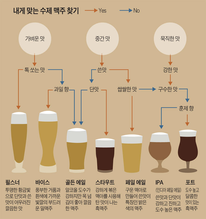 내게 맞는 수제 맥주 찾기
