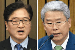 우원식 의원(왼쪽), 김동철 의원.