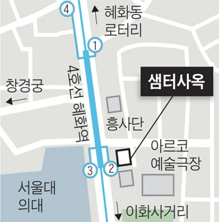 샘터사옥 지도