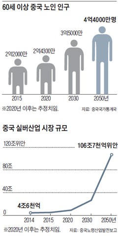 60세 이상 중국 노인 인구 외