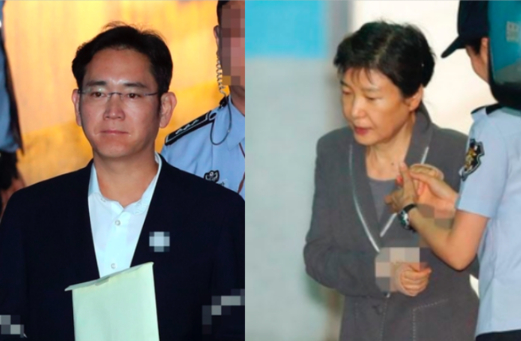 이재용(왼쪽) 삼성전자 부회장, 박근혜 전 대통령/조선DB