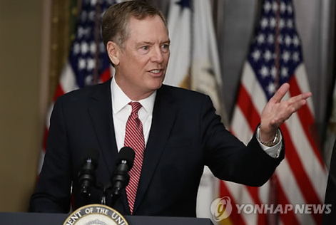 로버트 라이트하이저 미국 무역대표부 대표는 대중국 강경파로 분류된다. /연합뉴스