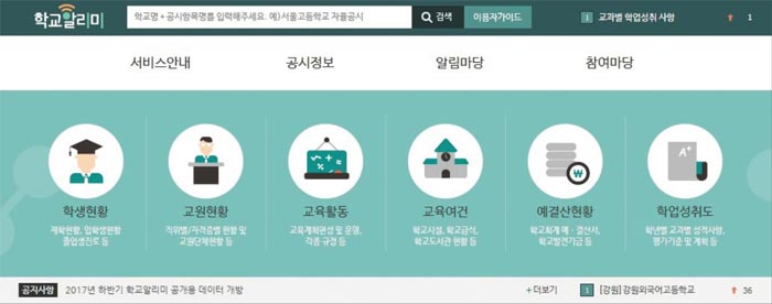 고교 선택 고민? '학교알리미'에서 알짜 정보 찾으세요