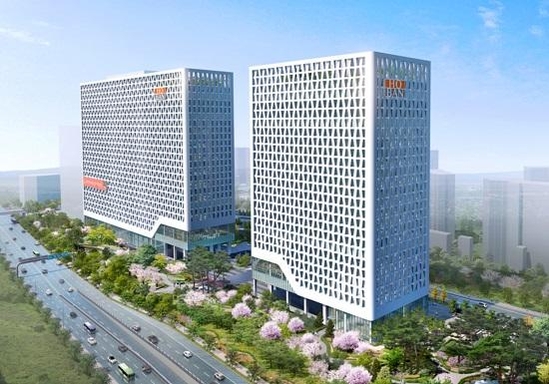 올해 말 준공될 예정인 서울 서초구 우면동 호반건설 신사옥 조감도. /호반건설 홈페이지