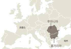 루마니아 불가리아 위치도