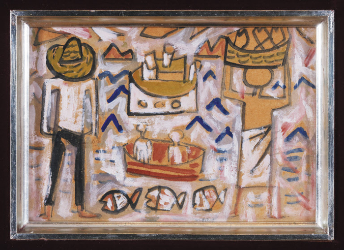 장욱진의 ‘자갈치 시장’(1956).