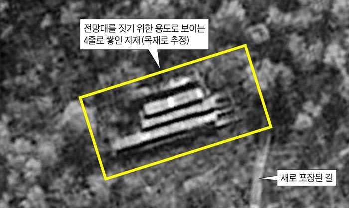미국 북한 전문 매체 38노스가 지난 15일 위성사진으로 포착한 북한 풍계리 핵실험장 모습. 
