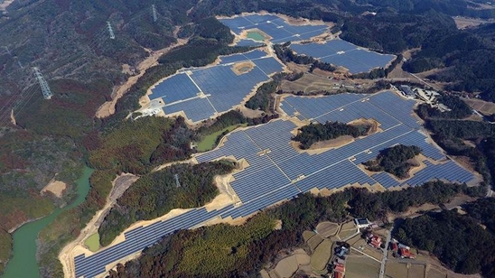 LG CNS가 구축한 미네시 태양광 발전소 전경. /LG CNS 제공