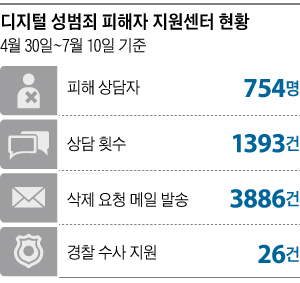 디지털 성범죄 피해자 지원센터 현황