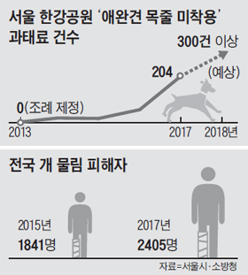 전국 개 물림 피해자 수 그래프