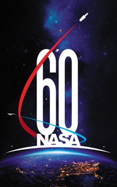 NASA ì¤ë¦½ 60ì£¼ë ë¡ê³ ì í¬ì¤í°, 2018ë.