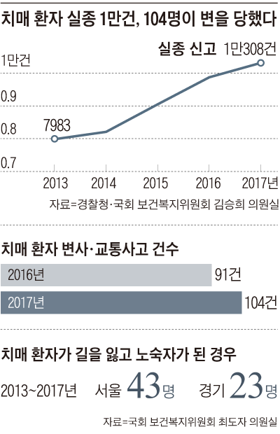 치매 환자 실종 건수 그래프