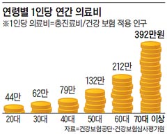 연령별 1인당 연간 의료비