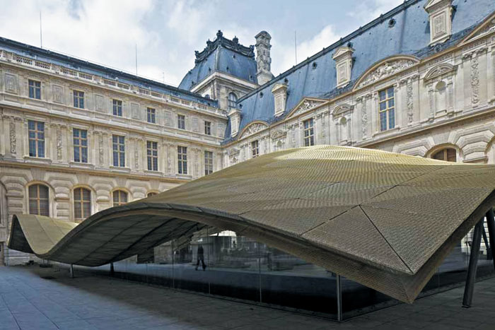 프랑스 파리 루브르박물관에 신축된 중동미술관 외관. 2012년 완공했다.