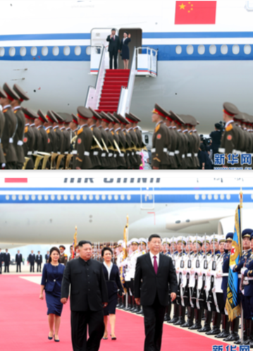 시진핑 중국 국가주석이 20일 이틀간의 북한 국빈방문 일정에 들어갔다. /신화망