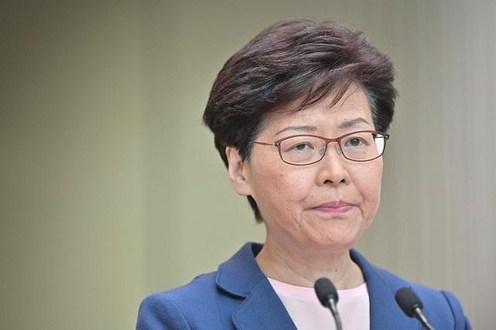 캐리 람 홍콩 행정장관이 9일 기자회견을 열고 “송환법은 완전히 죽었다”며 법안 추진을 재개하지 않겠다고 약속했다. /AFP 연합뉴스